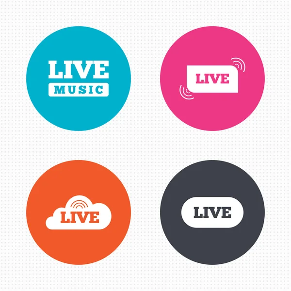 Live music icons. — Stock Vector