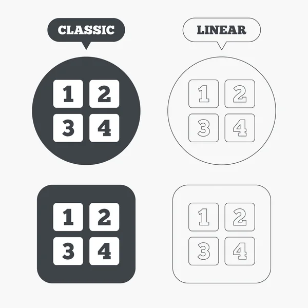 Symbole für Handy-Tastatur — Stockvektor