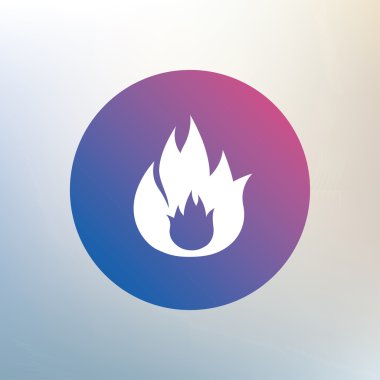 Yangın alev işareti simgesi.