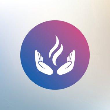 Enerji el işareti simgesi.