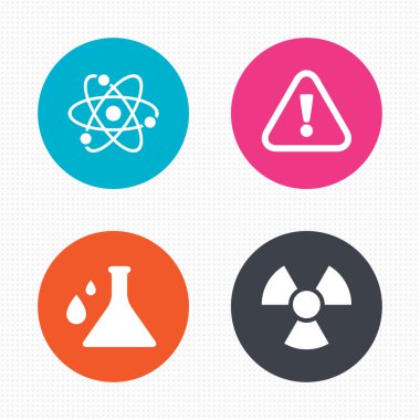 Dikkat radyasyon simgeler.