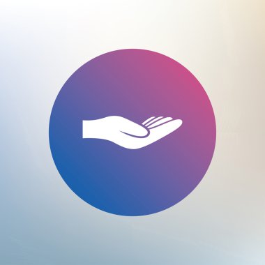 Bağış el işareti simgesi.