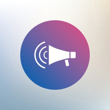 megafon işareti simgesi.