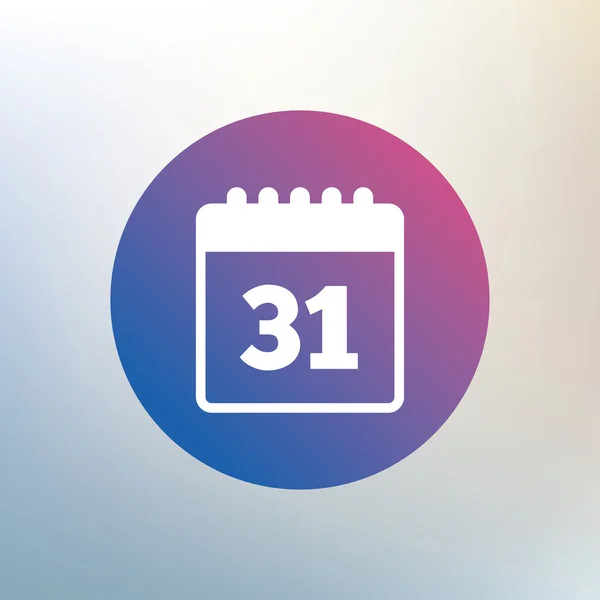 Icono de signo de calendario . — Vector de stock