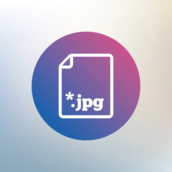 Archivo icono de signo JPG . — Vector de stock