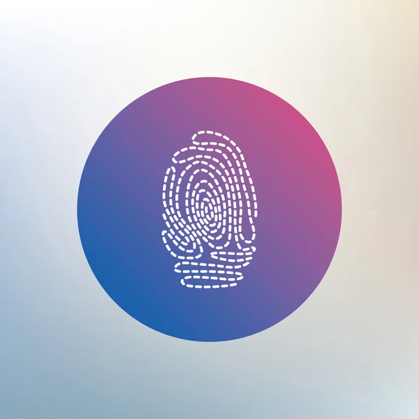 Fingerprint tecken ikonen. — Stock vektor