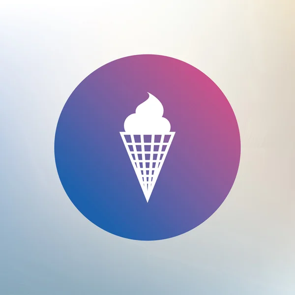 Icono de signo de helado . — Vector de stock