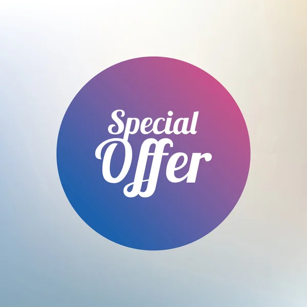 Special offer sign icon. — Stock Vector