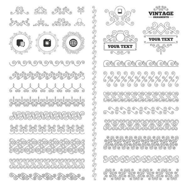 Social media icons. — Stock Vector