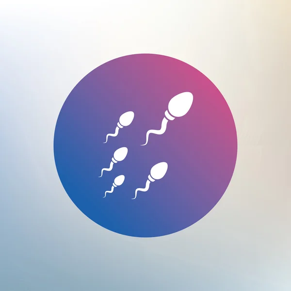 Sperm sign icon. — Stock Vector