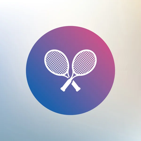 Tennisschläger als Symbol. — Stockvektor