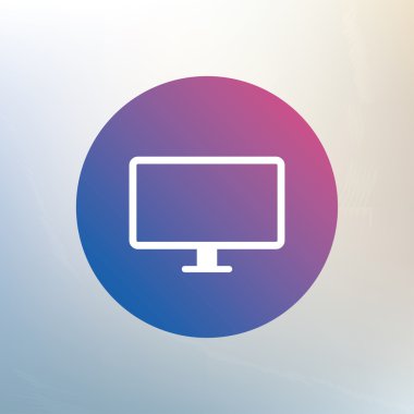 Bilgisayar geniş ekran monitör işareti