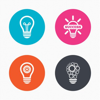 Işık lamba simgeler. Enerji