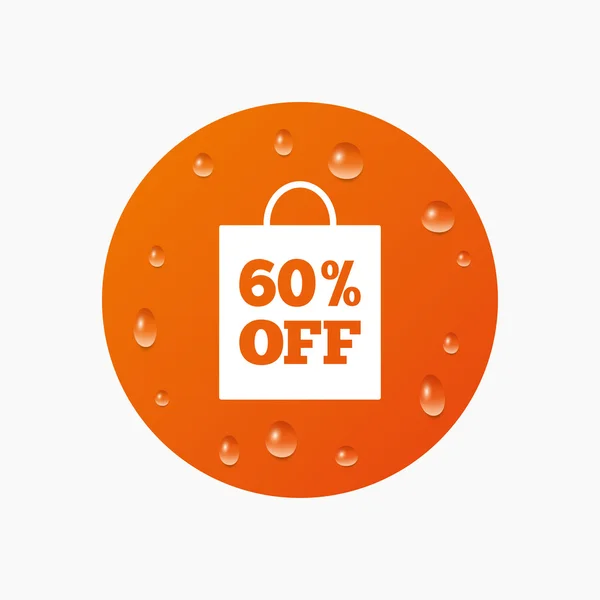 60 percent sale bag — Stock Vector