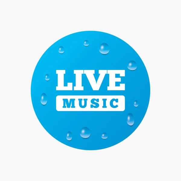 Live music sign icon. — Stock Vector