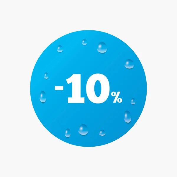 10 % sleva znamení — Stockový vektor