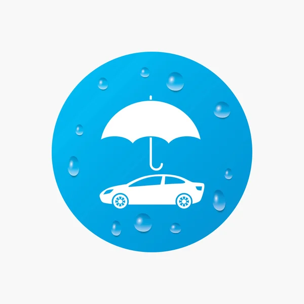 Icône de signe d'assurance automobile . — Image vectorielle