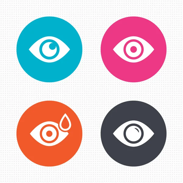 Eye signs. Eyeball — Stock Vector