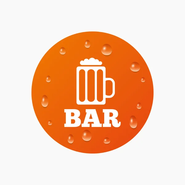 Bar veya Pub işareti simgesi. — Stok Vektör