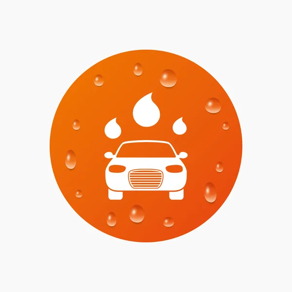 Auto wassen pictogram. — Stockvector