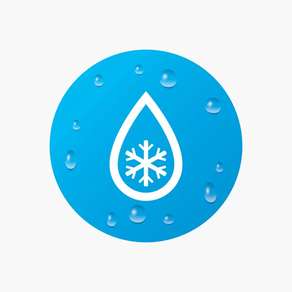 Descongelación icono de signo . — Vector de stock