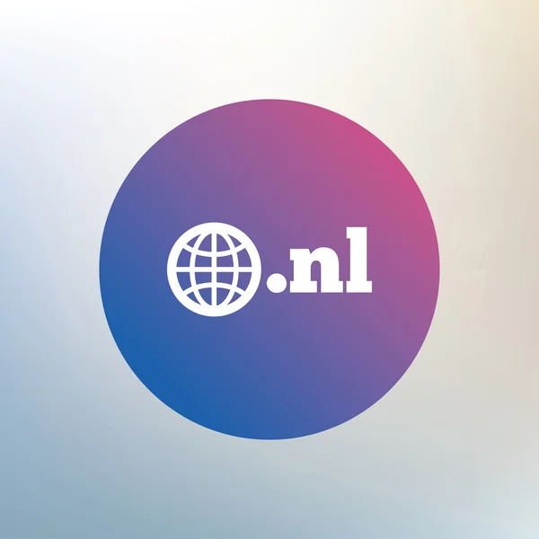 Icône signe Domaine NL . — Image vectorielle