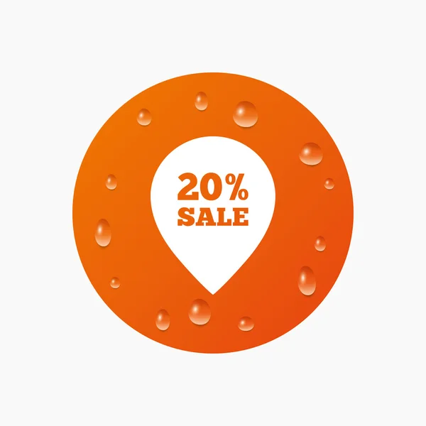 20 percent sale pointer — Stock Vector