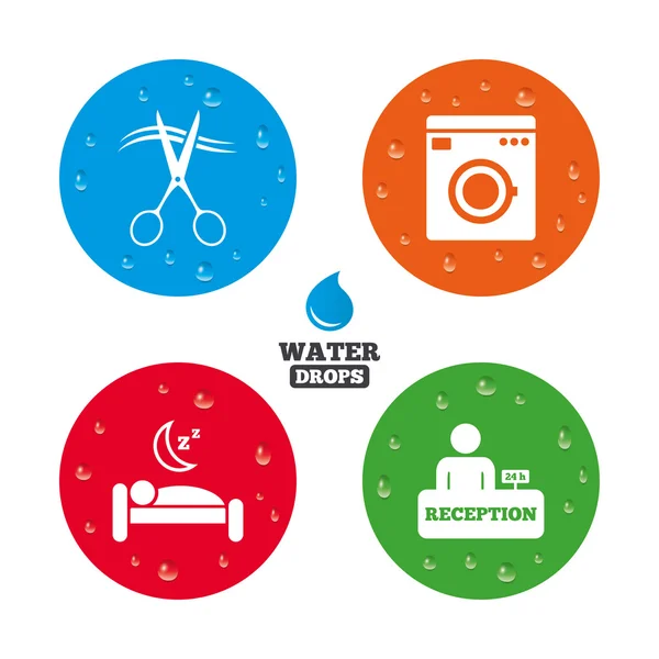 Hotel services icons — Stock Vector