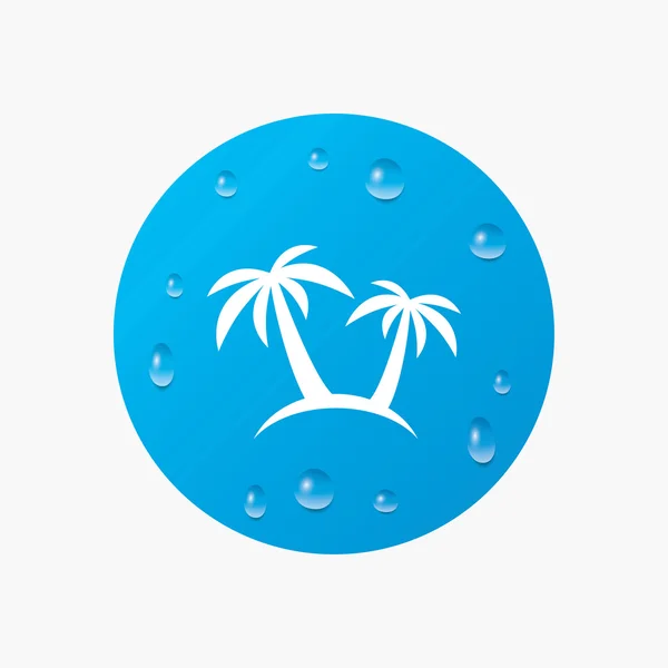 Signo de palmera icono . — Archivo Imágenes Vectoriales