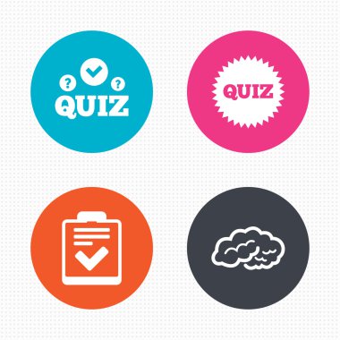 Simgeler quiz. Denetim listesi ve insan beyni