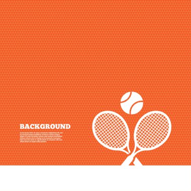 Tenis raketleri topu işareti ile