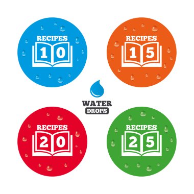 Cook book icons.