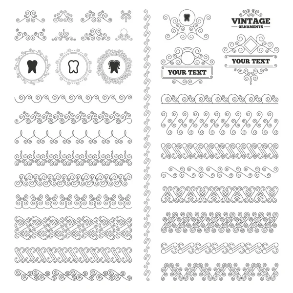 Tooth enamel protection icons. — Stock Vector