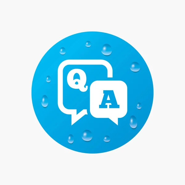 Question answer sign icon. — Stock Vector