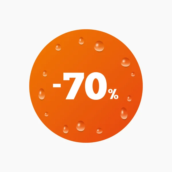 70 percent discount sign — Stock Vector