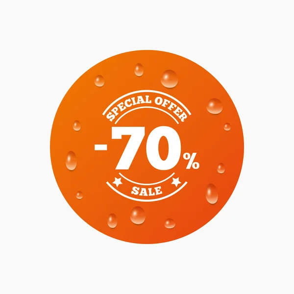 70 percent discount sign — Stock Vector