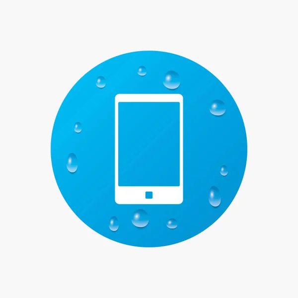 Icono de signo Smartphone . — Vector de stock