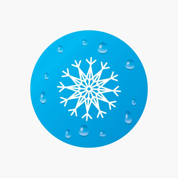 Snowflake artistic sign icon. — Stock Vector