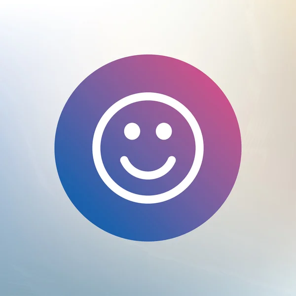 Icona del sorriso. Simbolo volto felice. — Vettoriale Stock