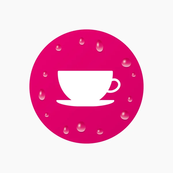 Kaffekopp tecken ikonen. — Stock vektor