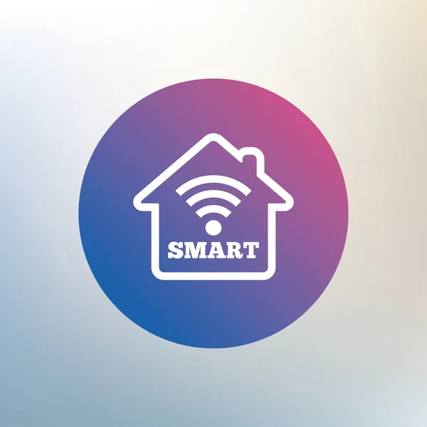 Smart home sign icon. — Stock Vector