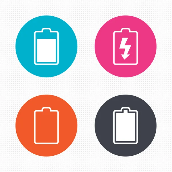 Battery charging icons. — Stock Vector