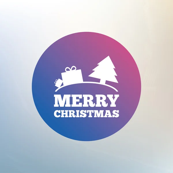 Joyeux Noël signe cadeau icône . — Image vectorielle