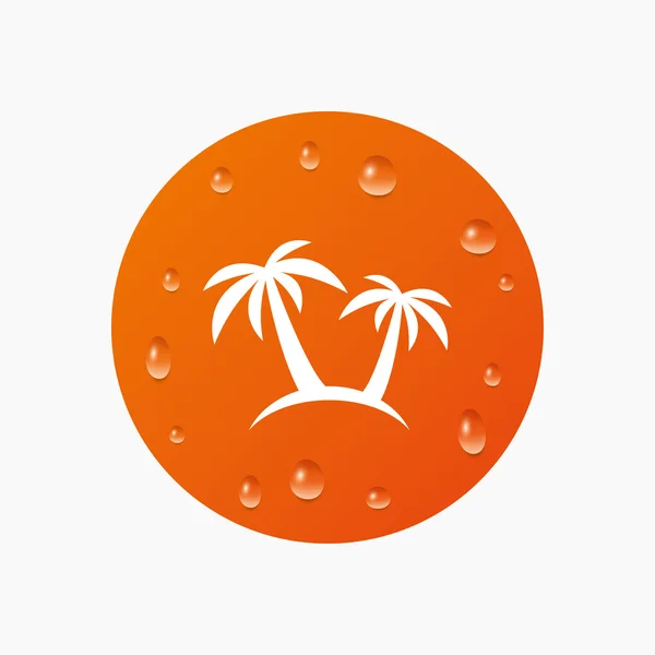 Signo de palmera icono . — Archivo Imágenes Vectoriales