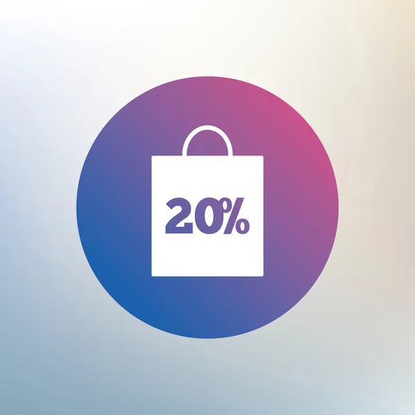 20 percent sale bag — Stock Vector