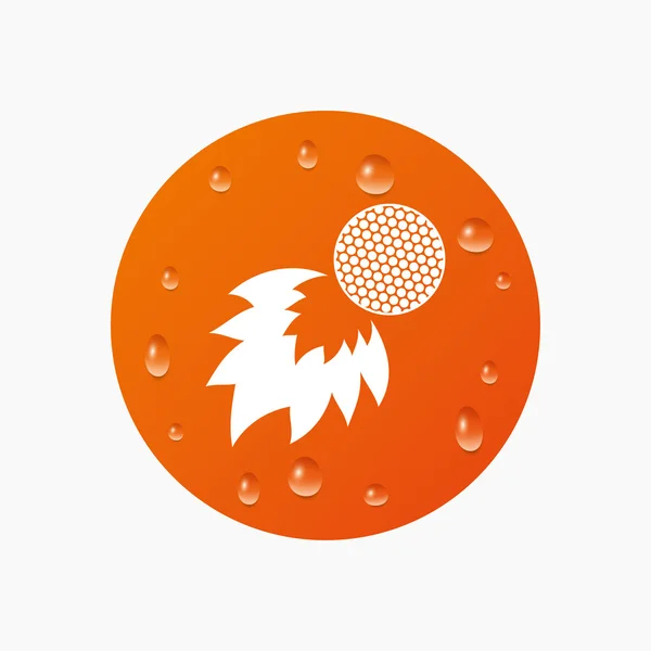 Golf fireball sign icon. — Stock Vector