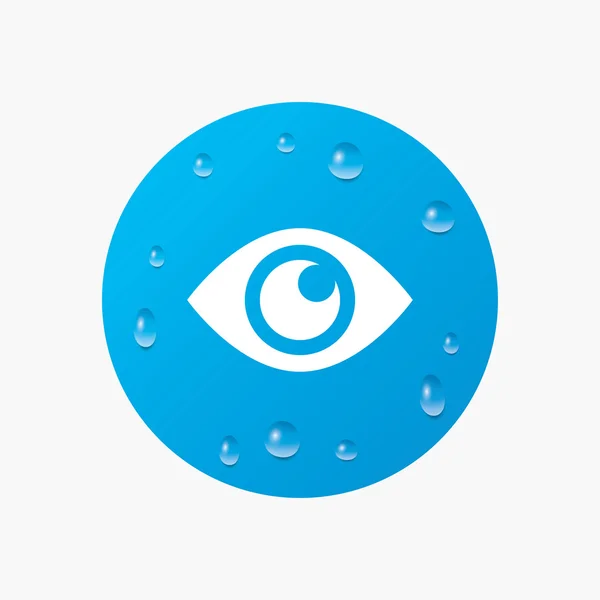 Icono de signo ocular . — Vector de stock