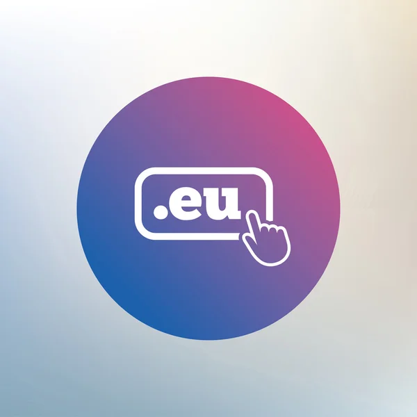 Domain eu Zeichen Symbol. — Stockvektor