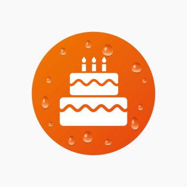 Doğum günü pastası işareti simgesi