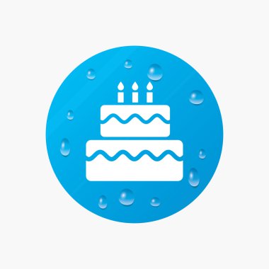 Doğum günü pastası işareti simgesi.